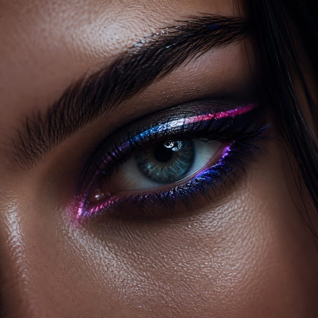 ai generated closup of a womans eye